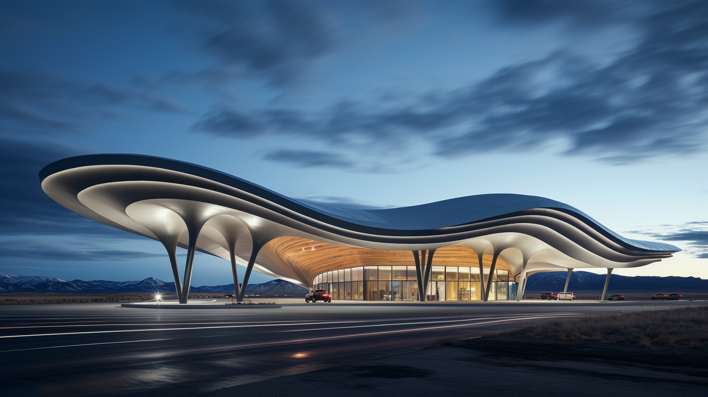 Architectural Gas Station Design in Wyoming