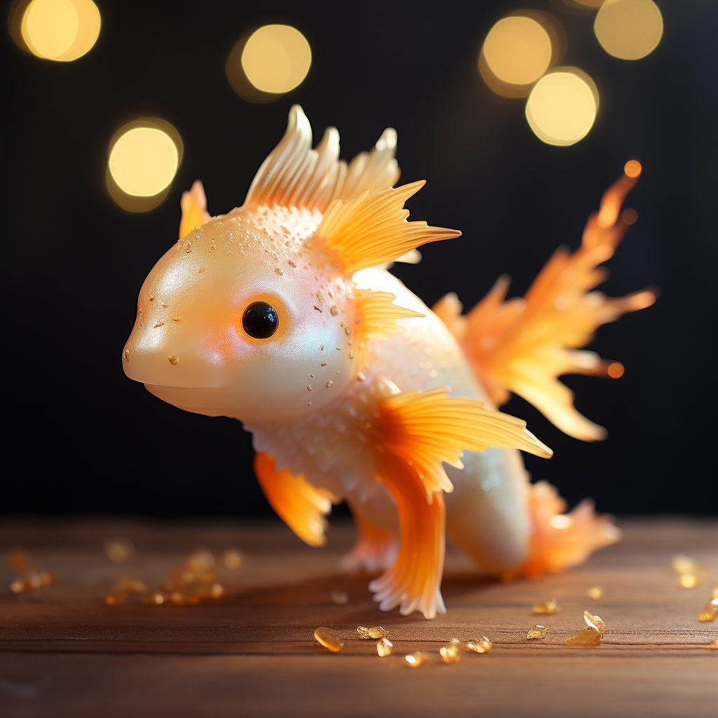 Animated Axolotl Goldfish Tail