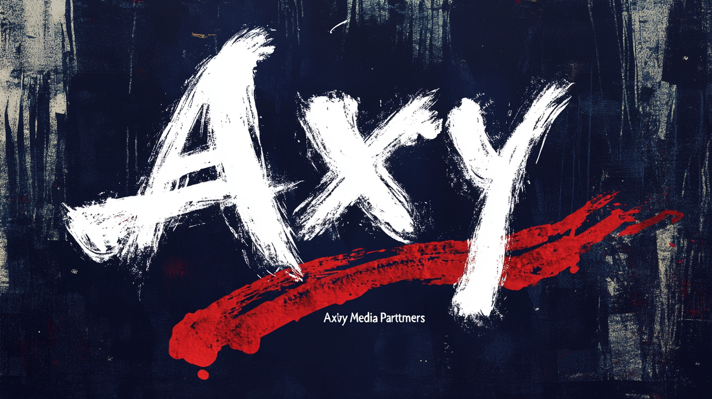 Axy logo media partners design