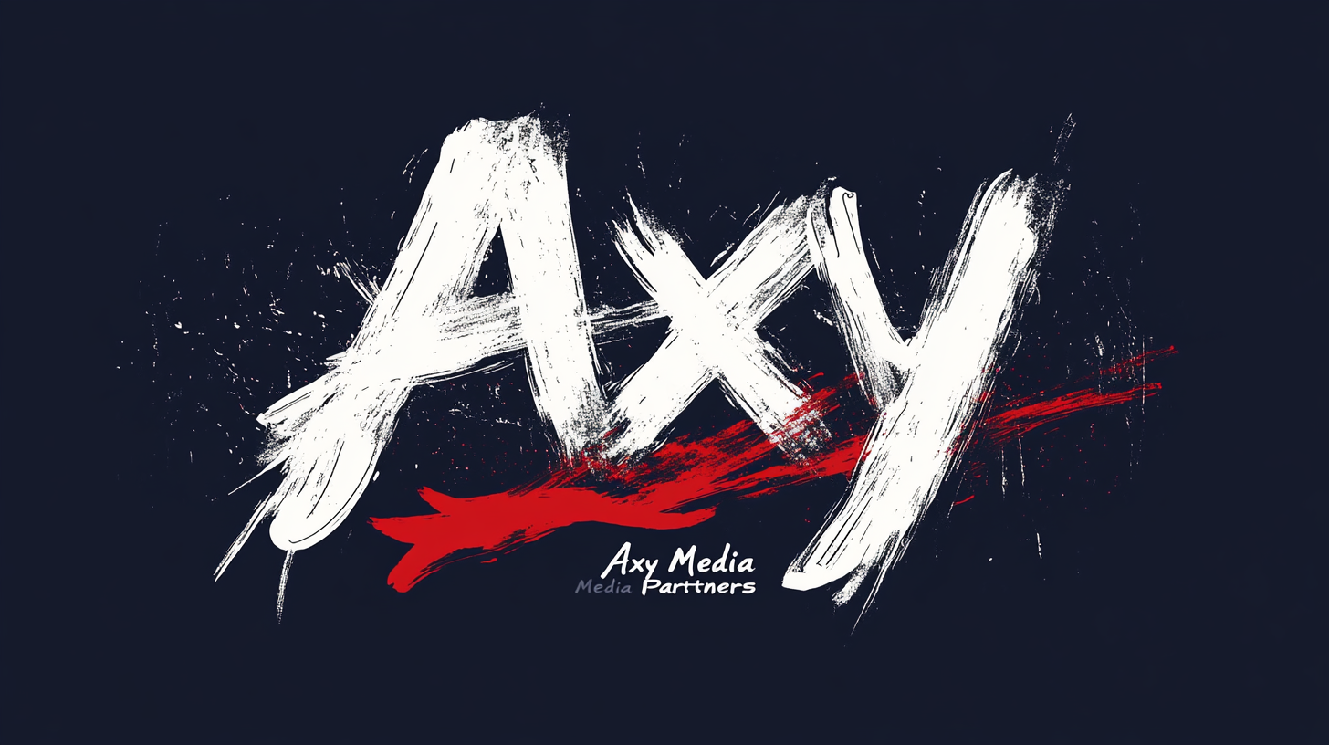 Axy logo on navy blue background