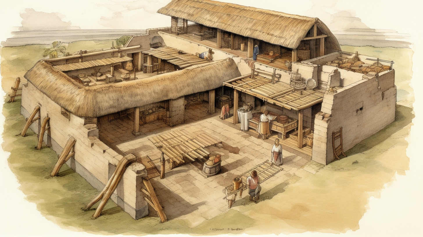 Aztec common houses architecture