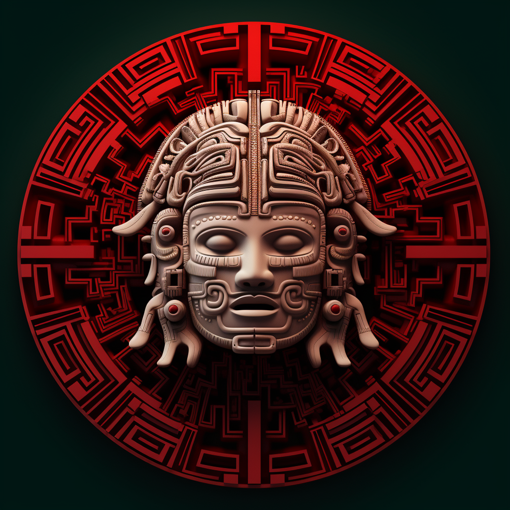 Bloodthirsty Aztec Incan AI Logo