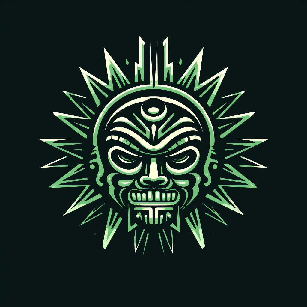 Aztec jungle vampire logo design