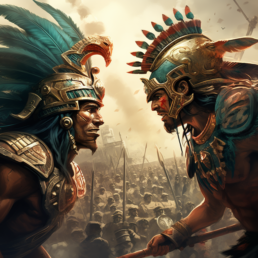 Aztecs and Romans in Battle