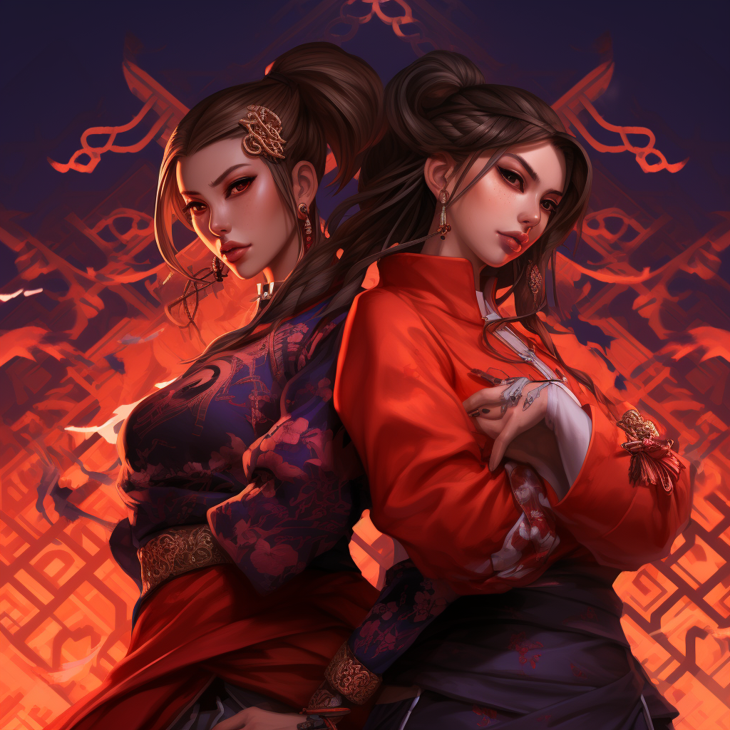 Azula and Akali, the fiery k-pop duo