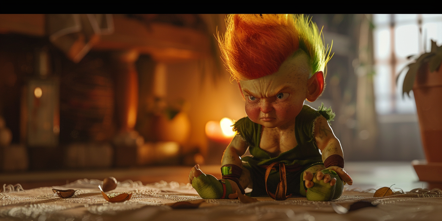 Photorealistic Baby Blanka Street Fighter