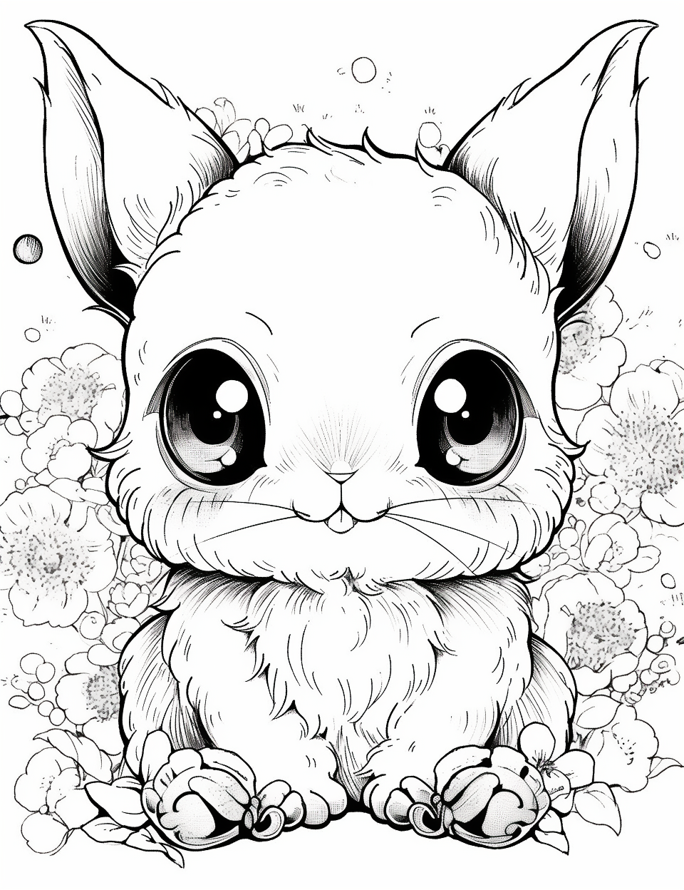 Baby Bunny Chibi Style Cute