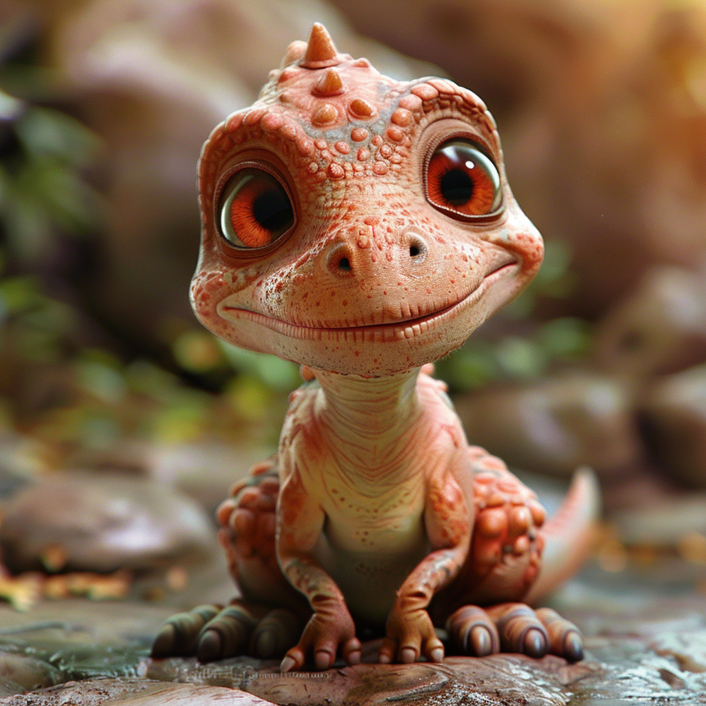 Cute baby dinosaurs character