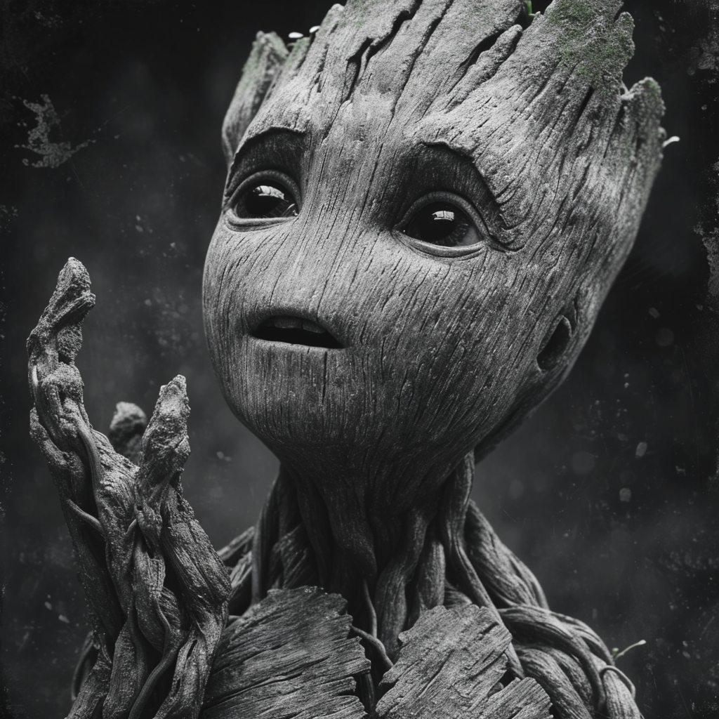 Baby Groot Ultra Realistic Rock Hand