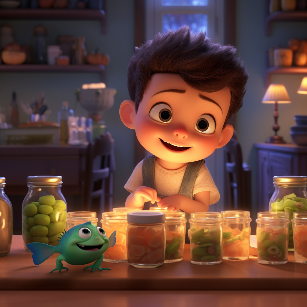 Pixar-style Baby Nutrition Journey Animation