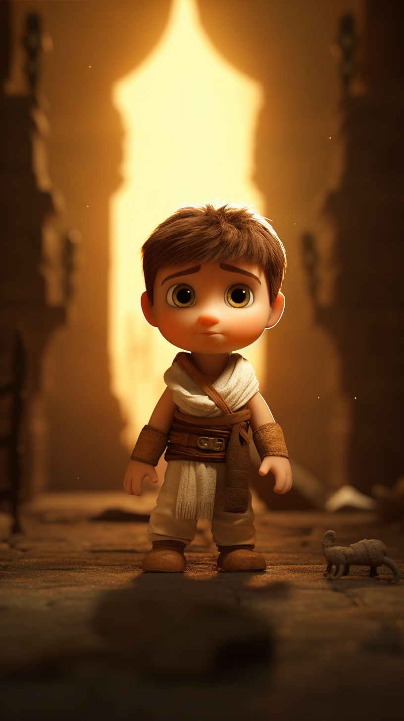 Baby Tom Cruise Cartoon in The Mummy