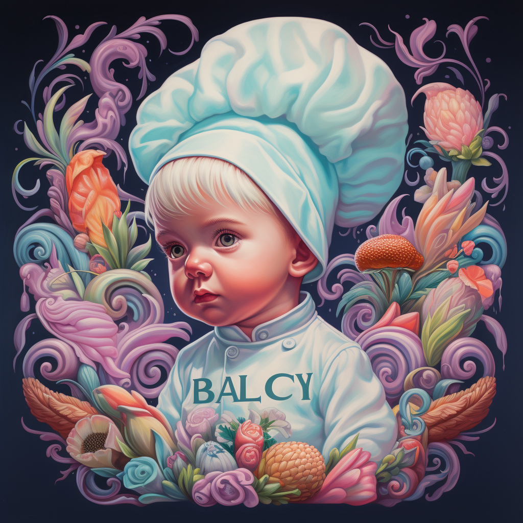 BabyChef  isomorphic pastel colors lettering