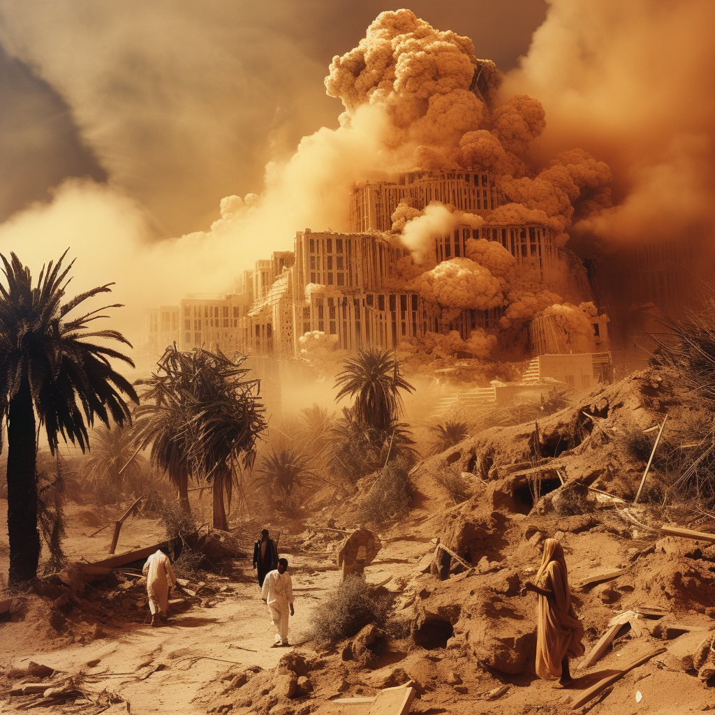 Mesmerizing Fall of Babylon Scene