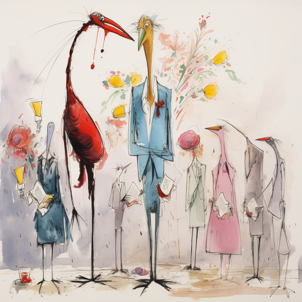 Quentin Blake's Illustration of The Bachelorette