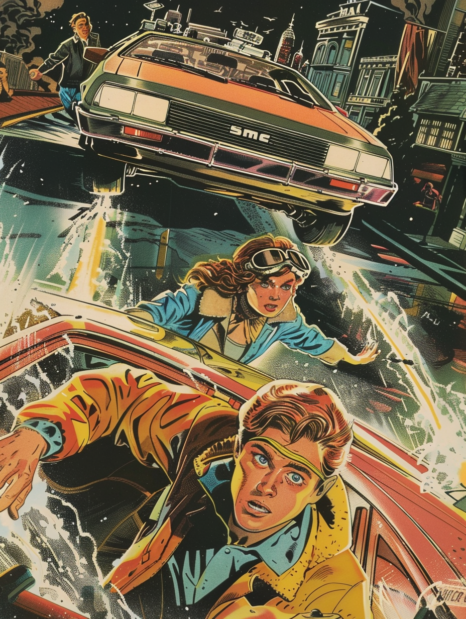 Back To Future Comic Poster