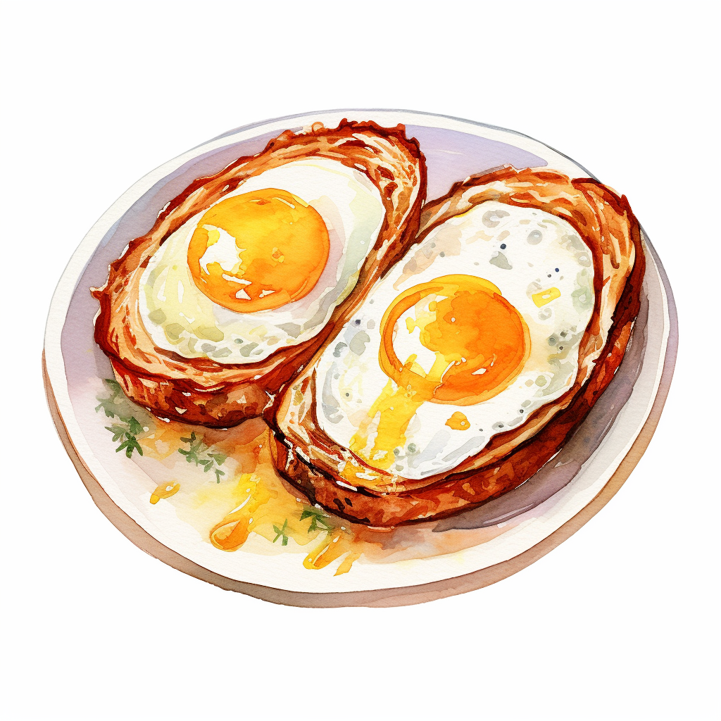 Bacon Egg Toast Dish Restaurant Menu