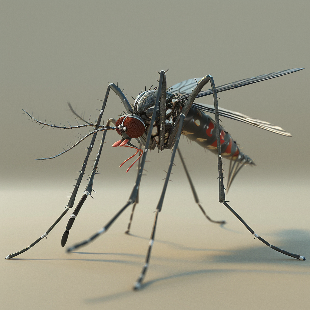 3D Dengue Mosquito Graphic