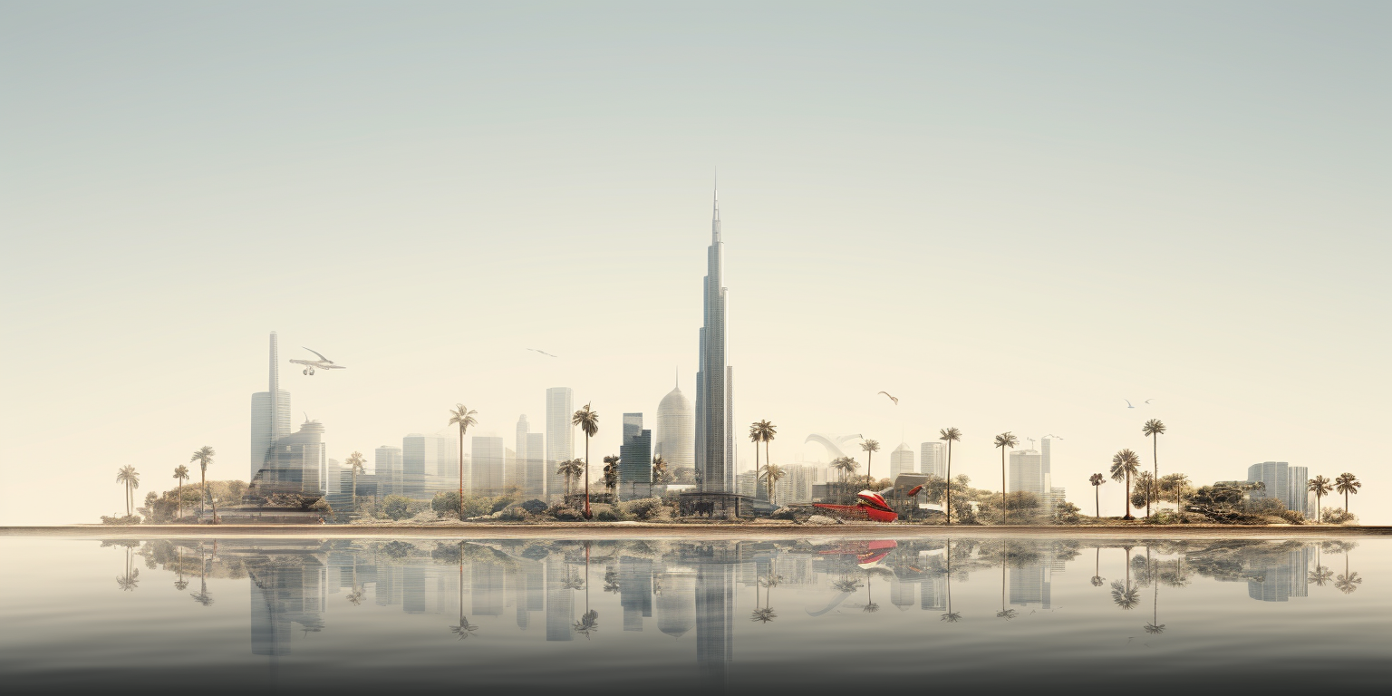 Photorealistic Bahrain World Trade Center image