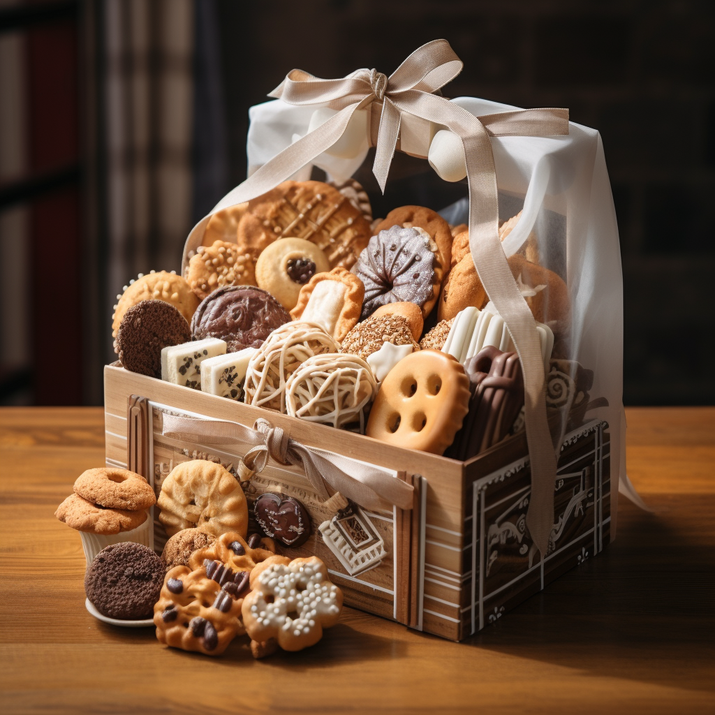 Tempting baked goods gift assortment