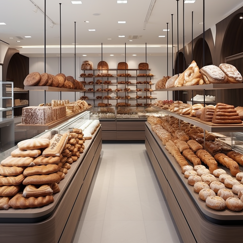 Symmetrical and Minimalist Bakery Treats