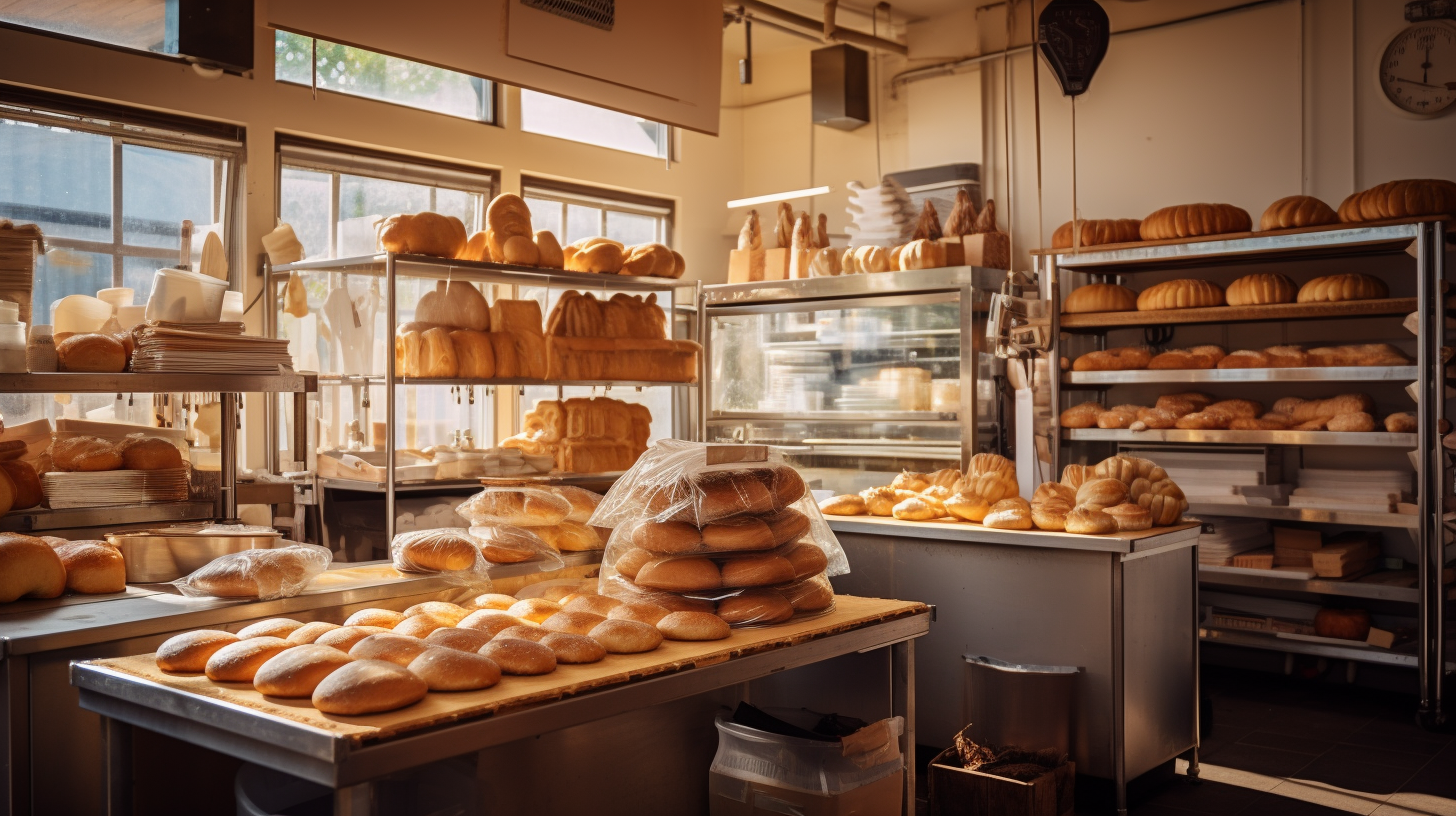 Bright Cozy Bakery Shop Interior