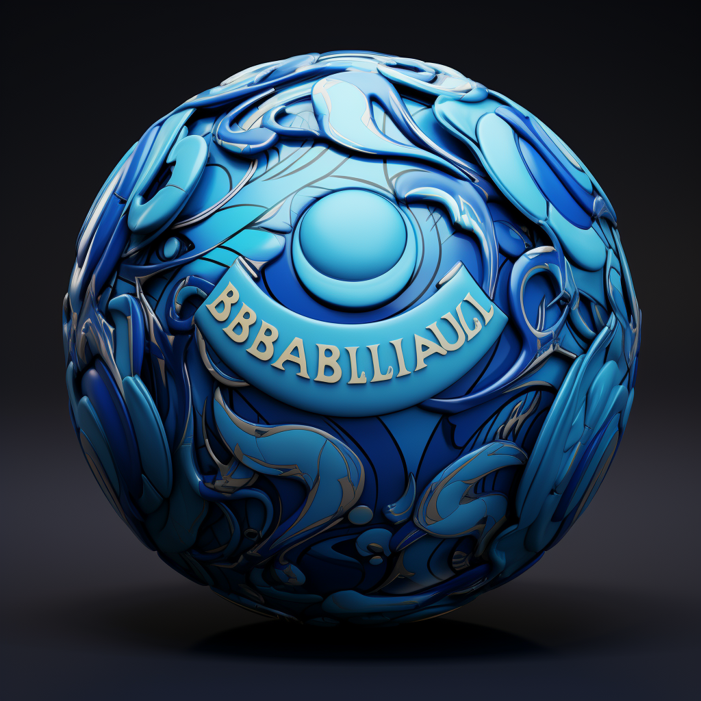 Blue Bakugan Ball Postair