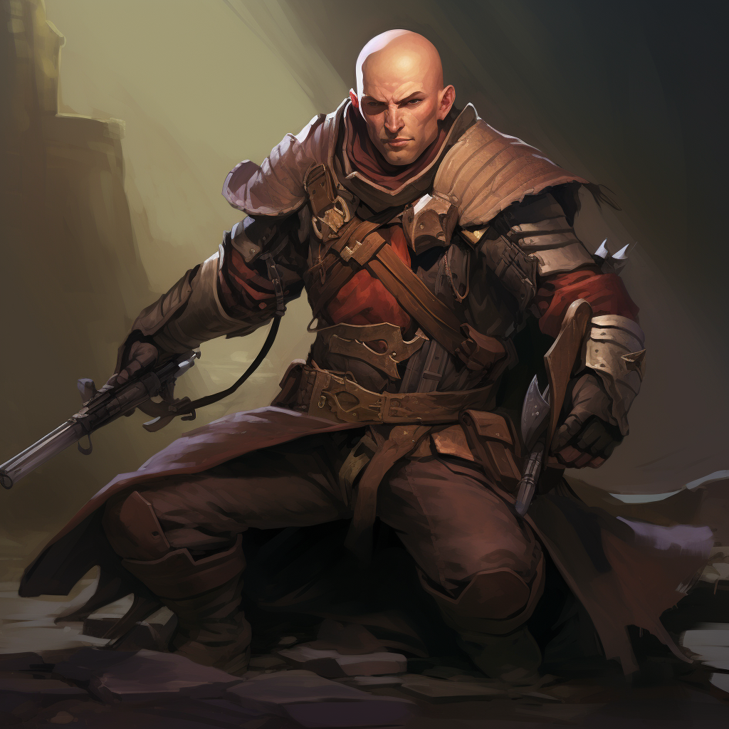 Bald Shady Ranger with Heavy Crossbow