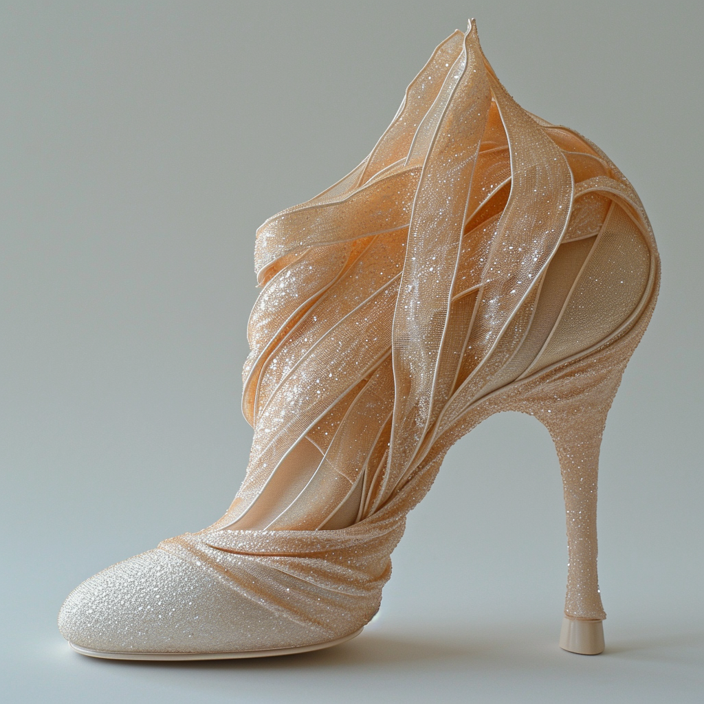 Ballet Dancer Pointe Shoe in Moebius Style