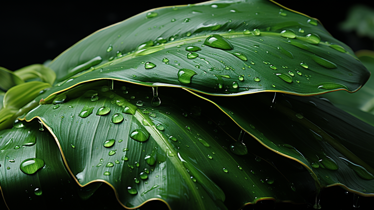 Beautiful banana leaf in nature