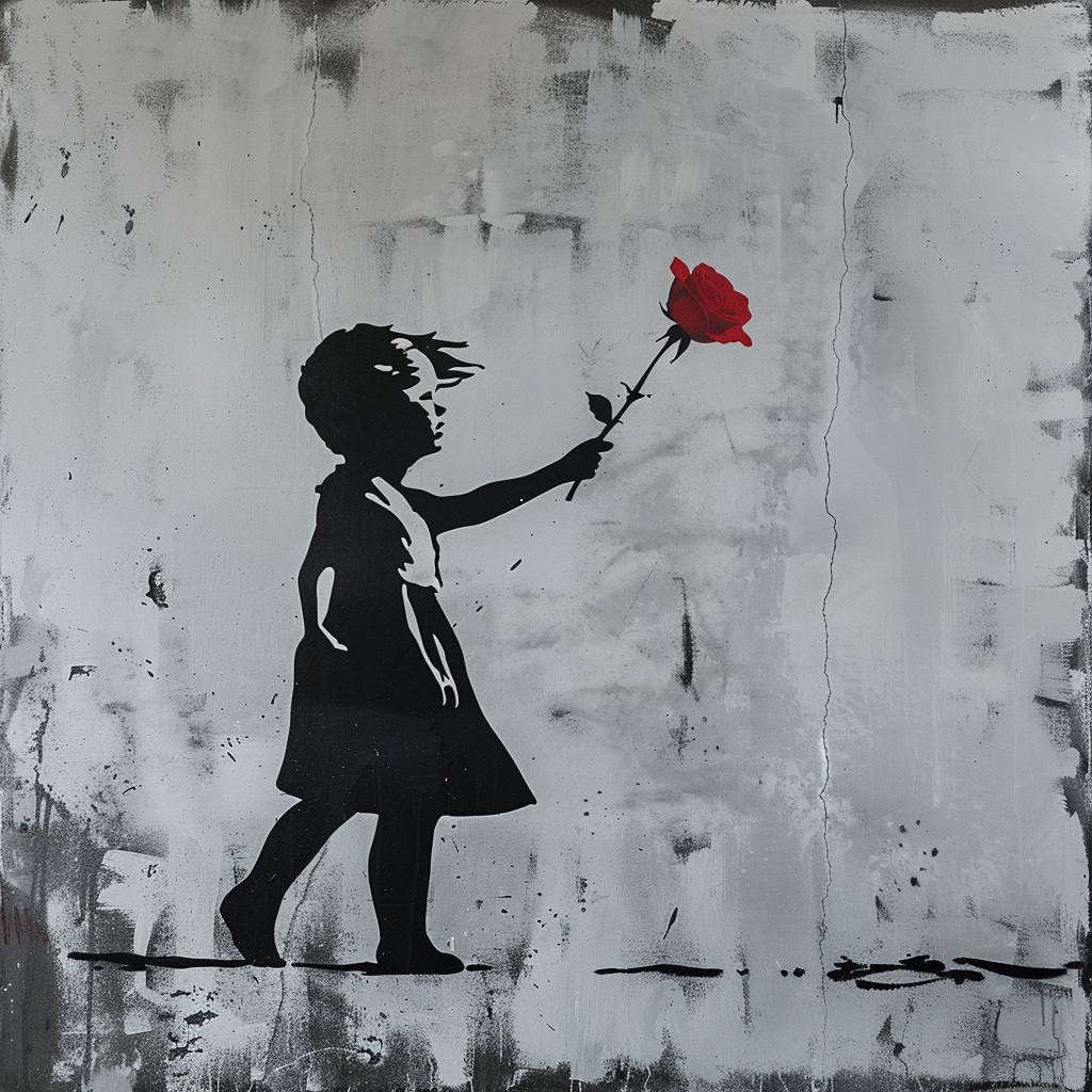 Banksy on Canvas Print Artwork