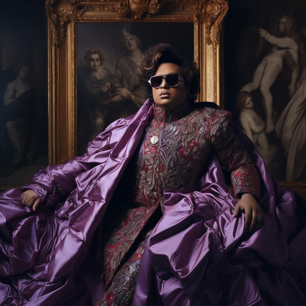 Bappi Lahiri in Alexander McQueen Cape & Suit