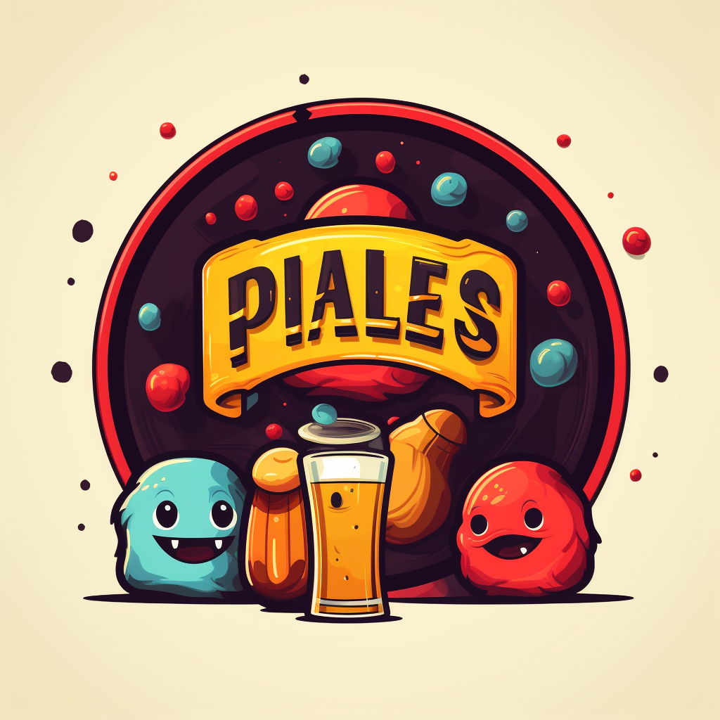 Bar Arcade Pixels Pints Logo