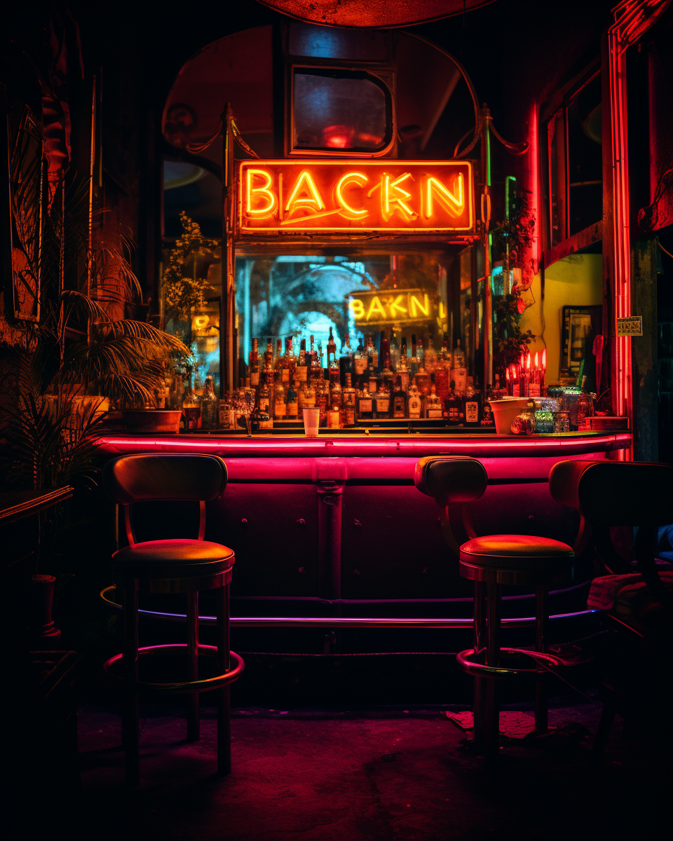 Moody bar with fantasy elements