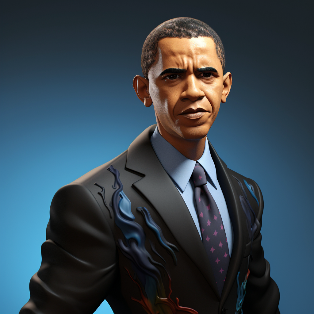 Barack Obama as a Comic Figur