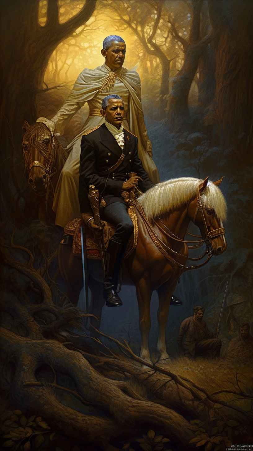 Barack Obama and Joe Biden ready to fight vampires