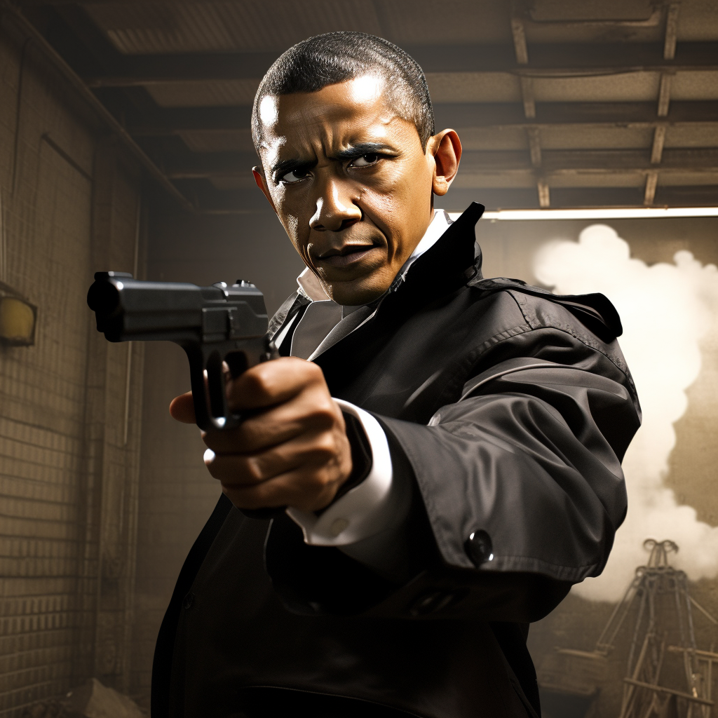 Barack Obama as Golgo 13