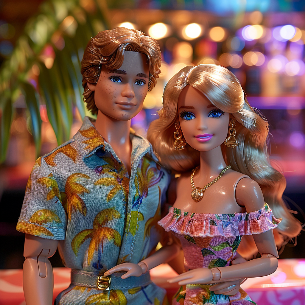 Barbie and Ken at Bar