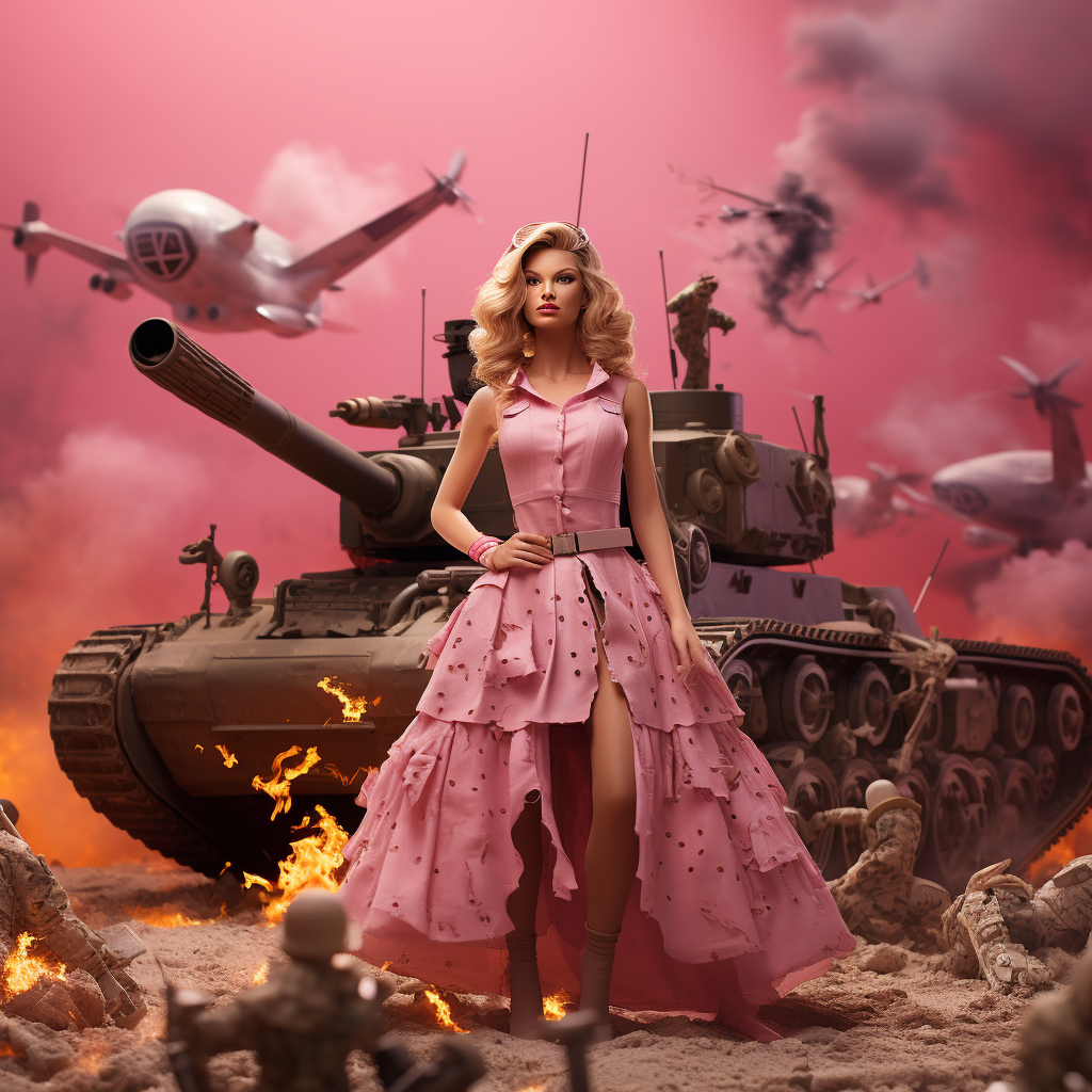 Barbie War in Action  ?