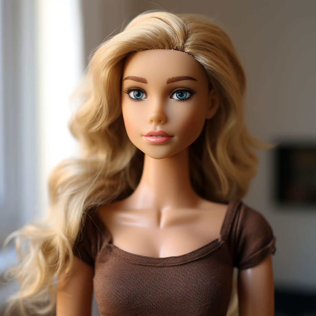 Barbie doll with realistic dimensions