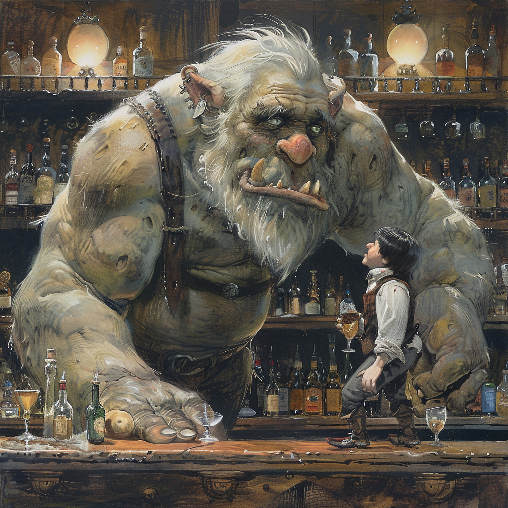 Barkeep and Troll Love Photo