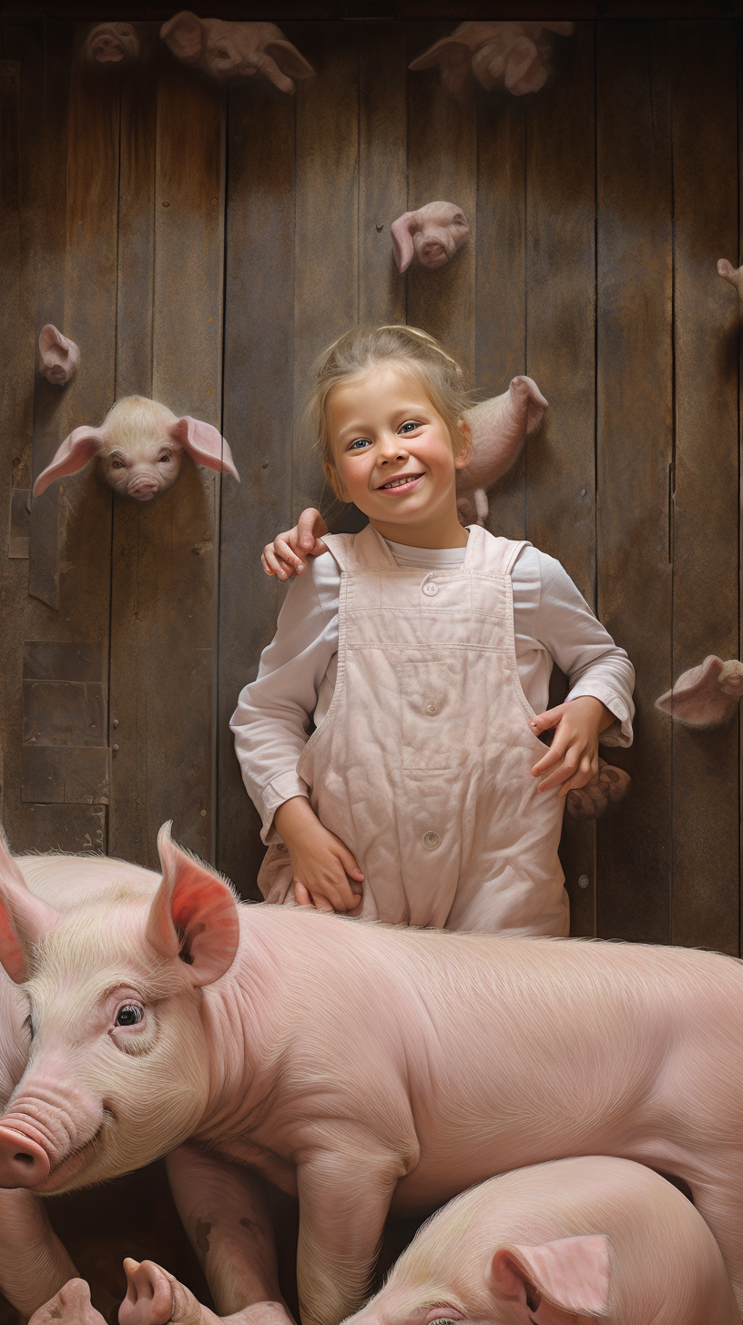 Farm Barn Chalk Drawings