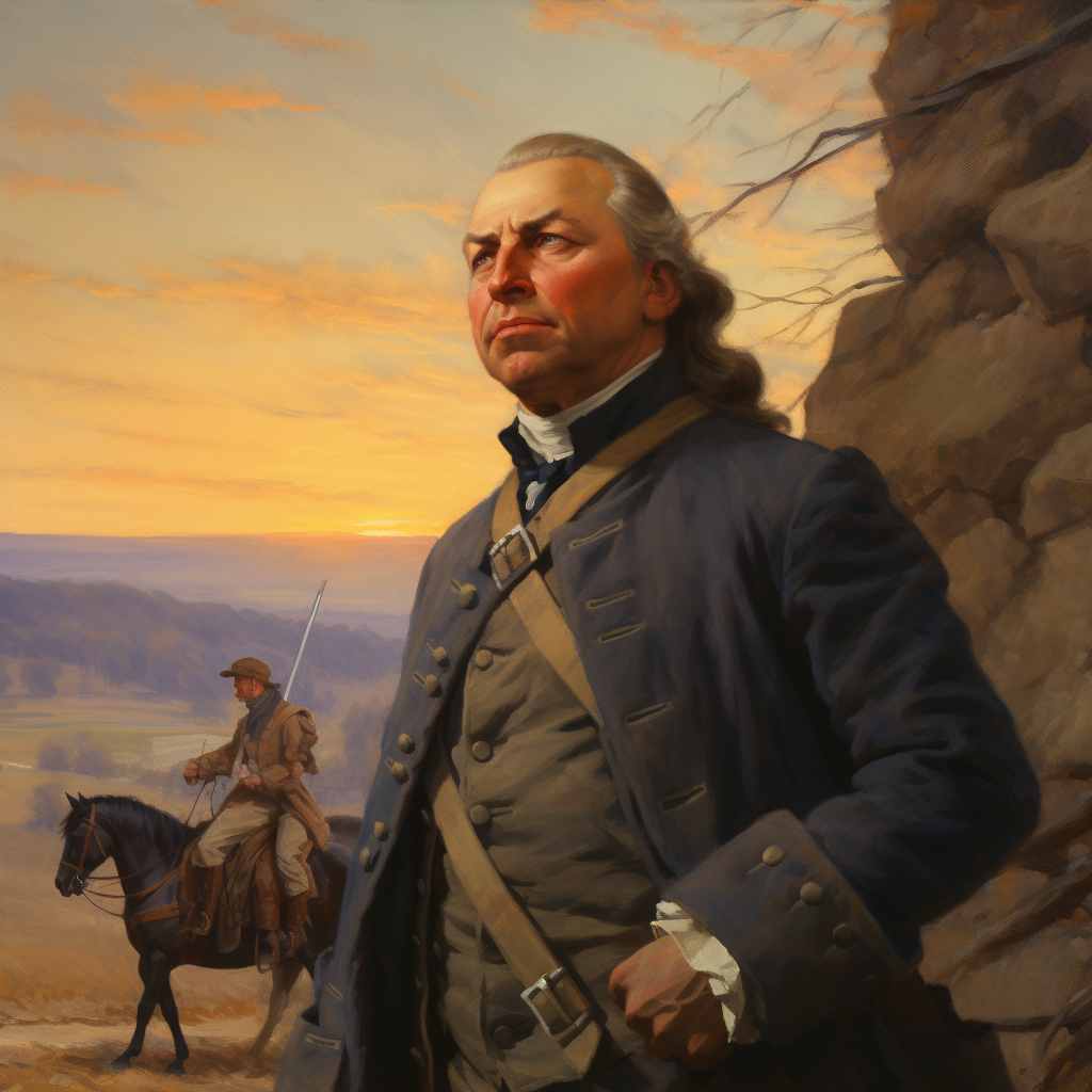 Iconic American landscape painting at Valley Forge