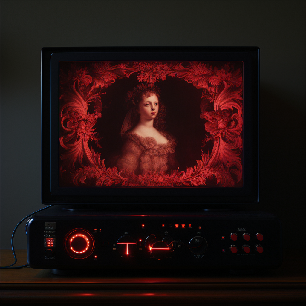 Baroque DVD Player with Red Light