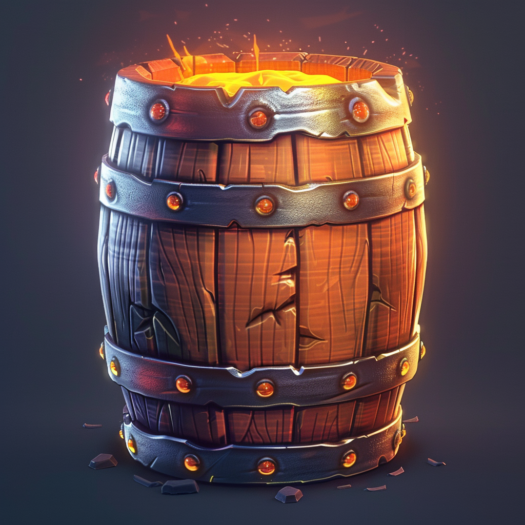 Barrel icon image flat style