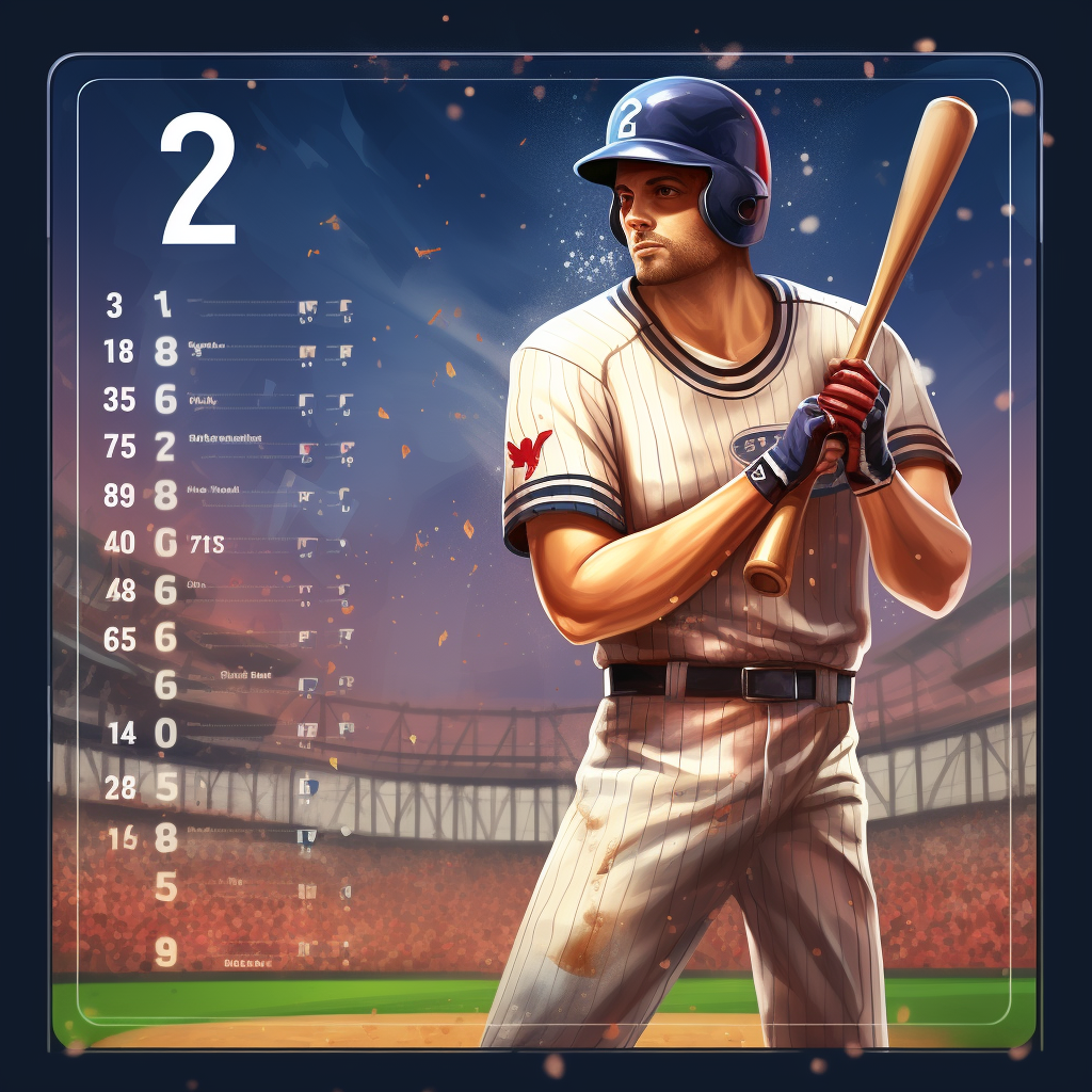 Baseball video game ratings screen