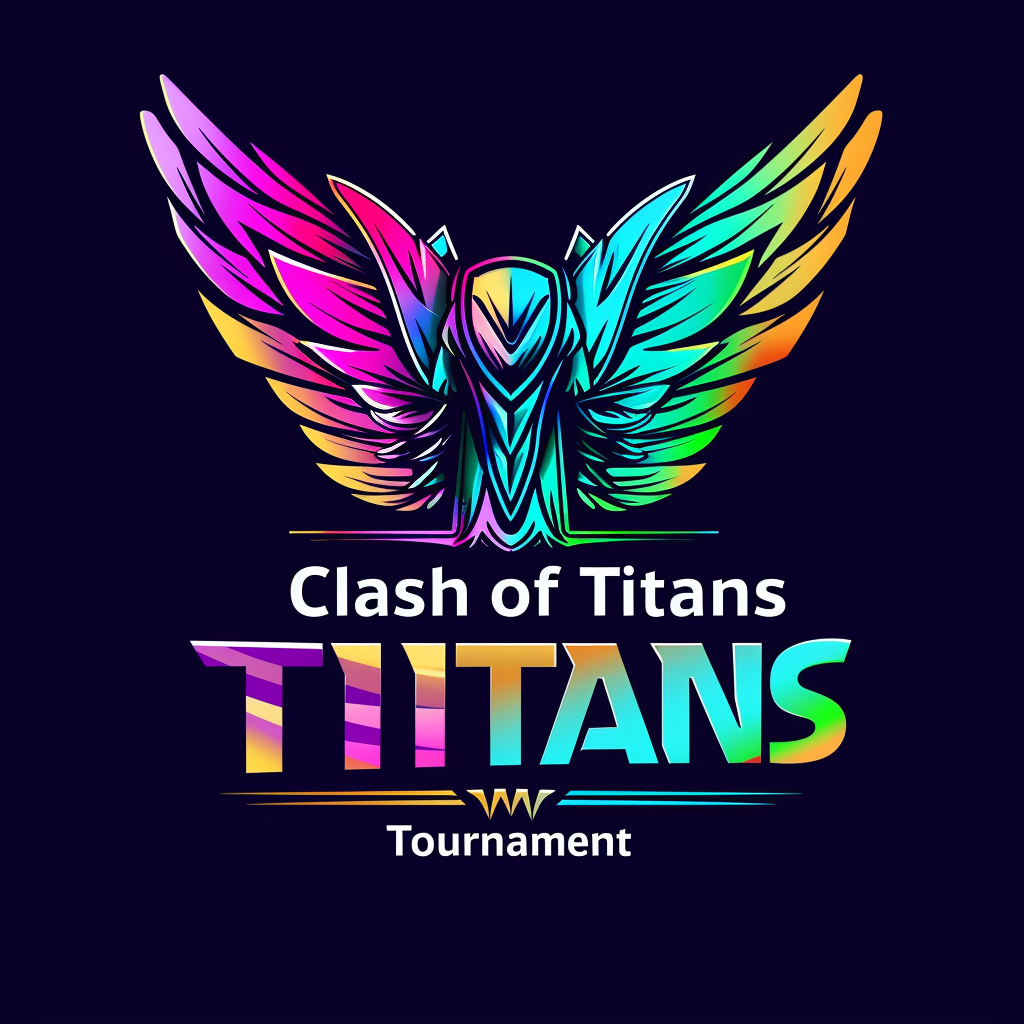 Basketball competition logo Clash Titans v6