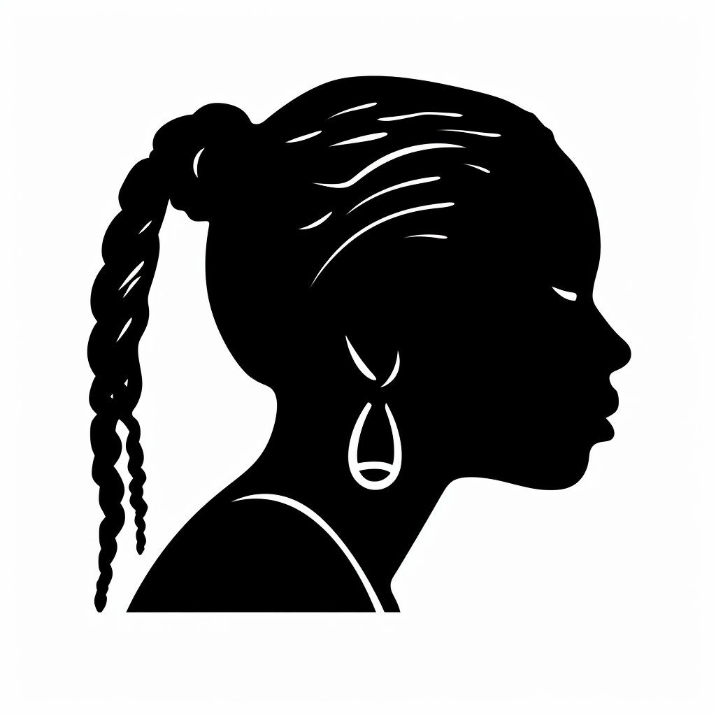 10-year-old basketball girl with braided hair