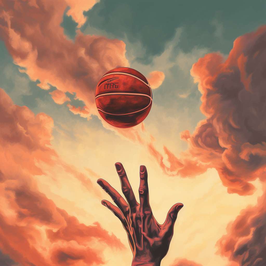 Hands grabbing basketball for skill enhancement