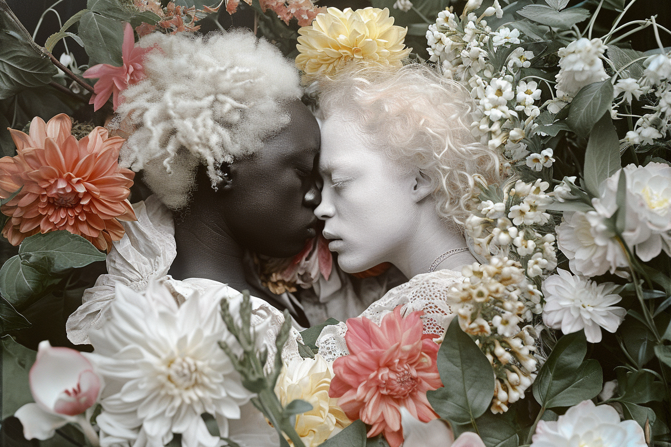 Albino Lesbian Love Tussle in Basquiat and Witkin Photo