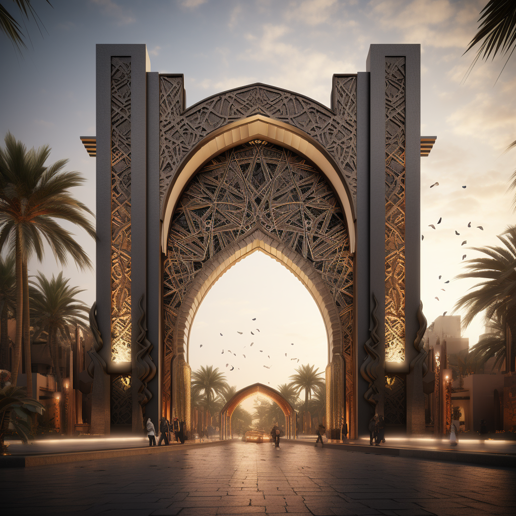 Modern Basra City Gate Design